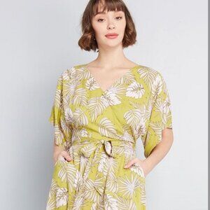 Collectif x Modcloth Expressive Essence Wide-Leg Jumpsuit Size XL